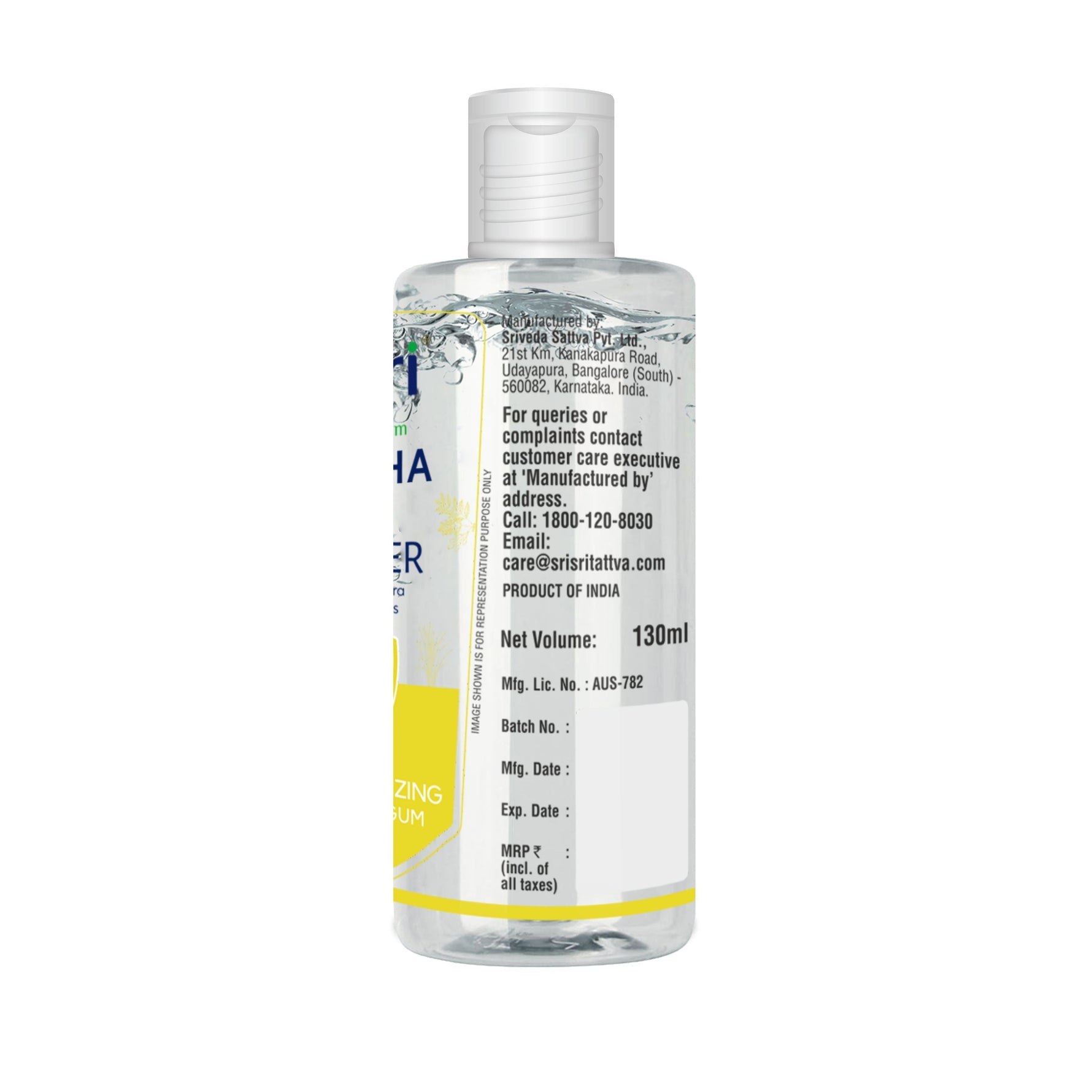 Swaccha Hand Sanitiser - Lemon - 130 ml