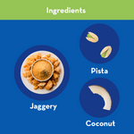 Pista Coconut Burfi | With Goodness of Jaggery