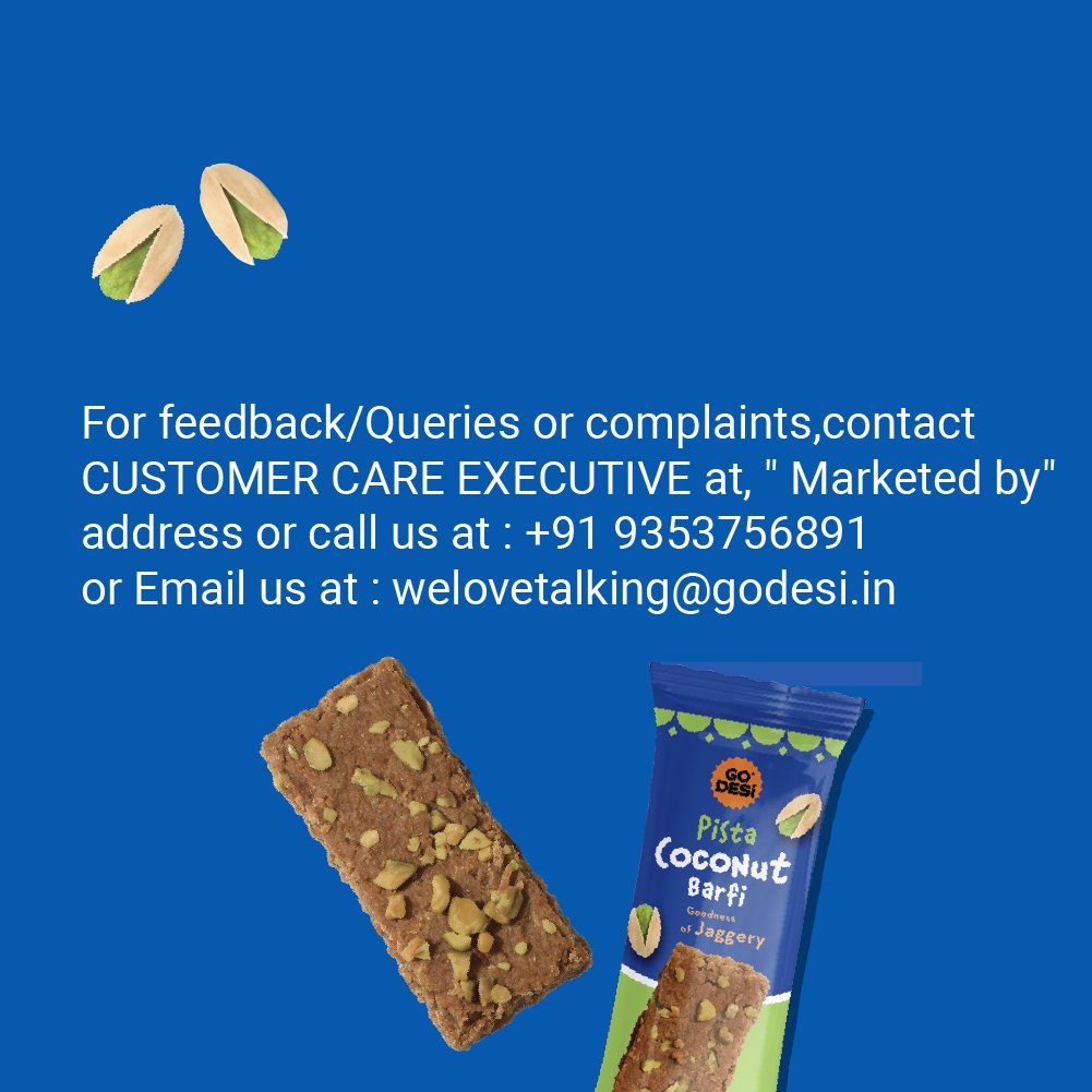 Pista Coconut Burfi | With Goodness of Jaggery