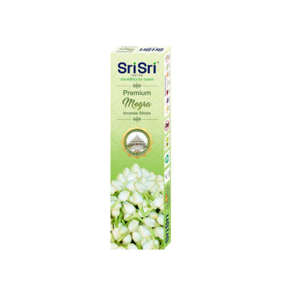 Premium Mogra Incense Sticks For Pooja | 55 Agarbatti Sticks | Fragrances – Natural Mogra | 100 g