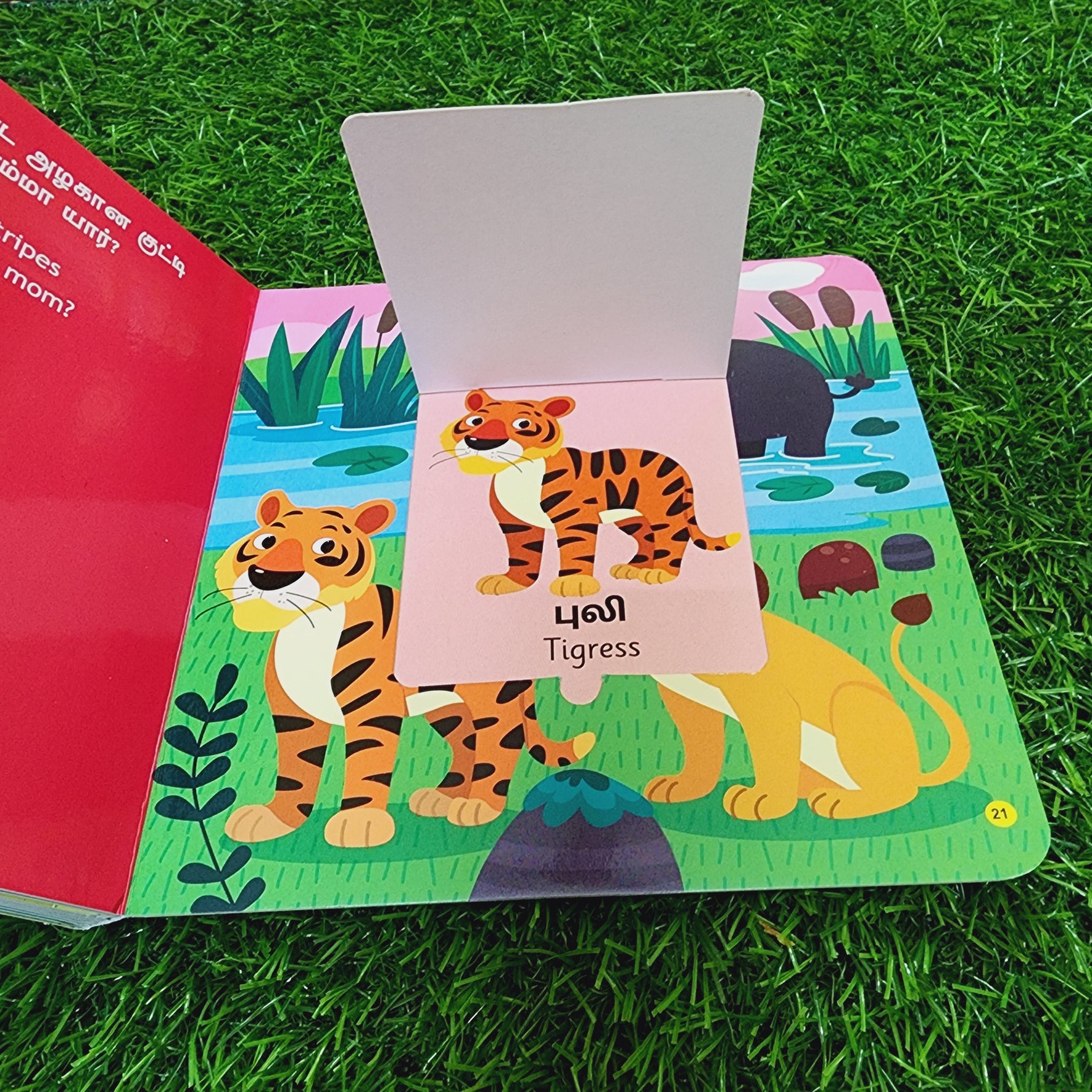 யாரோட செல்லக் குட்டி நான்? - Whose Babies? - English/Tamil Flap Book
