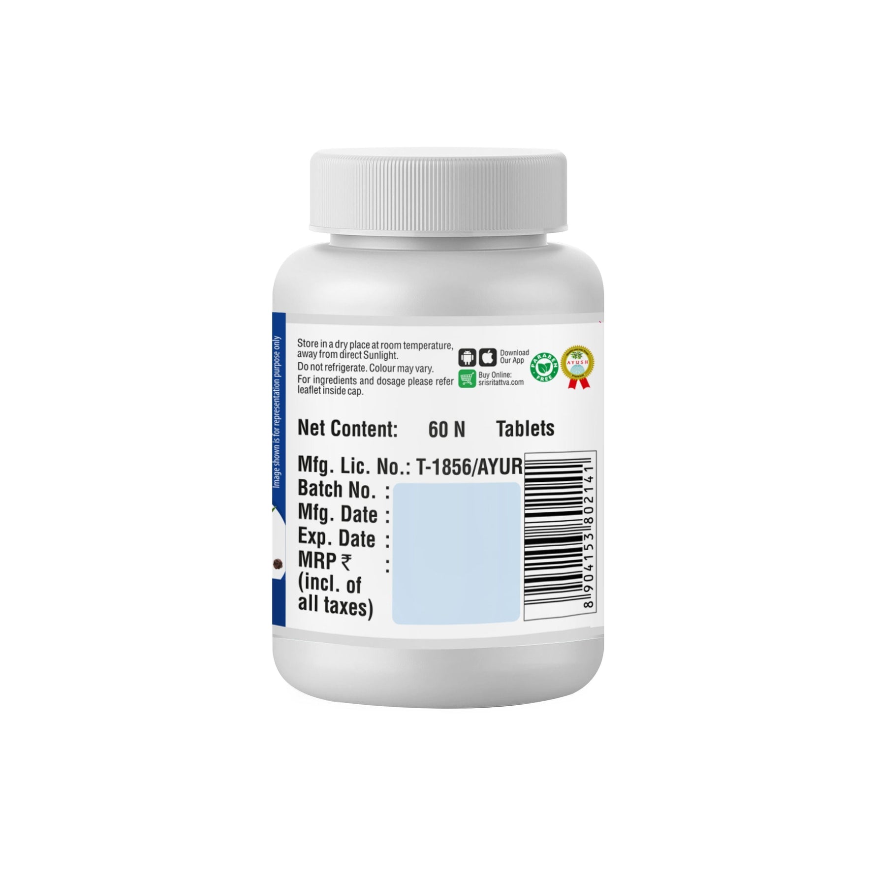 Turmeric Plus - With Pepper | Anti-Inflammatory, Antiseptic, Antibacterial properties and Immunity support | 60 Tabs, 500 mg