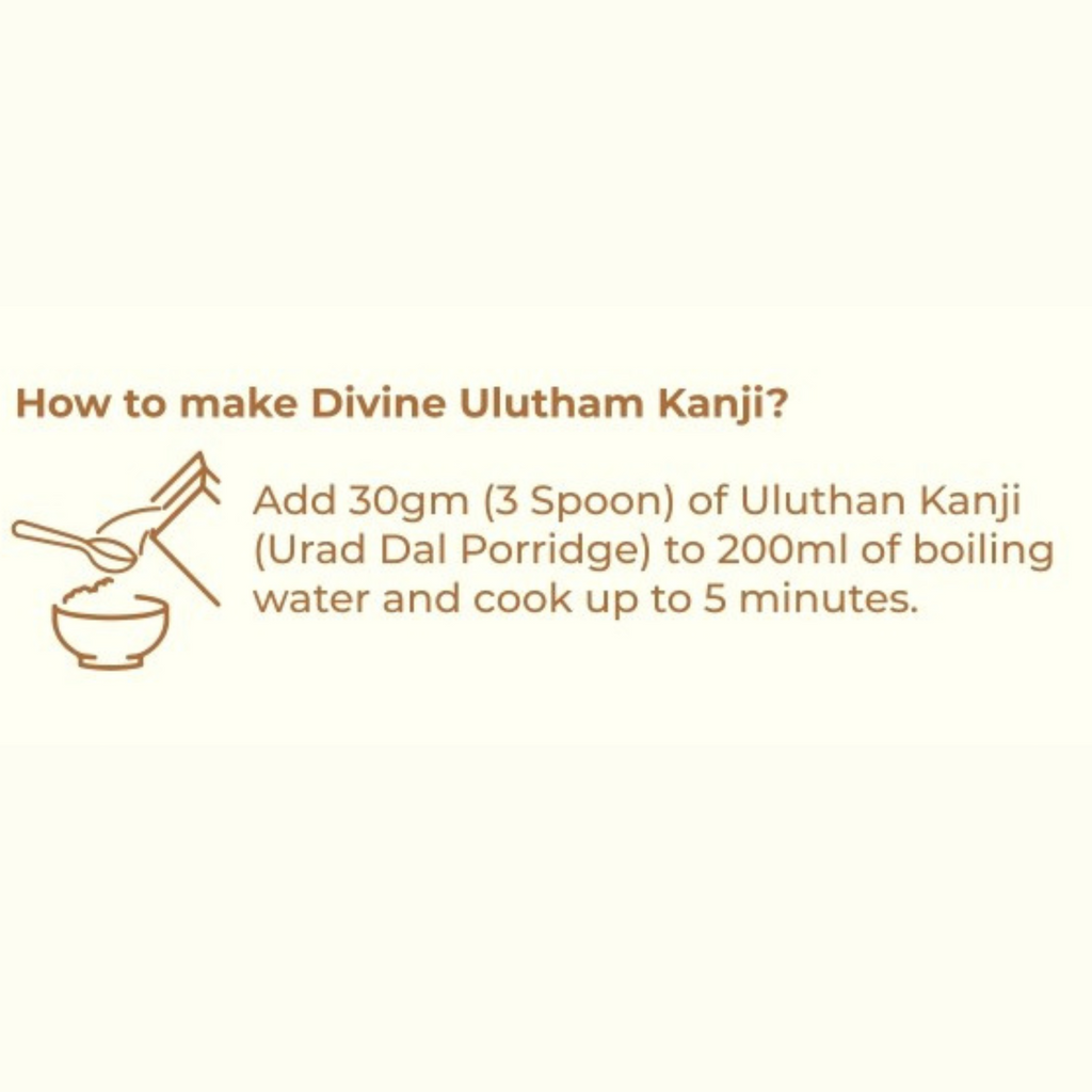 Ulutham Kanji (Urad Dhal Porridge With Palm Jaggery) Great for Bone Health