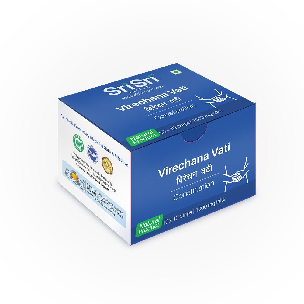 Virechana Vati | In Constipation & For Better Cleansing With Laxative Effect | Strengthens Digestions And Improves Cleansing | 1000 mg