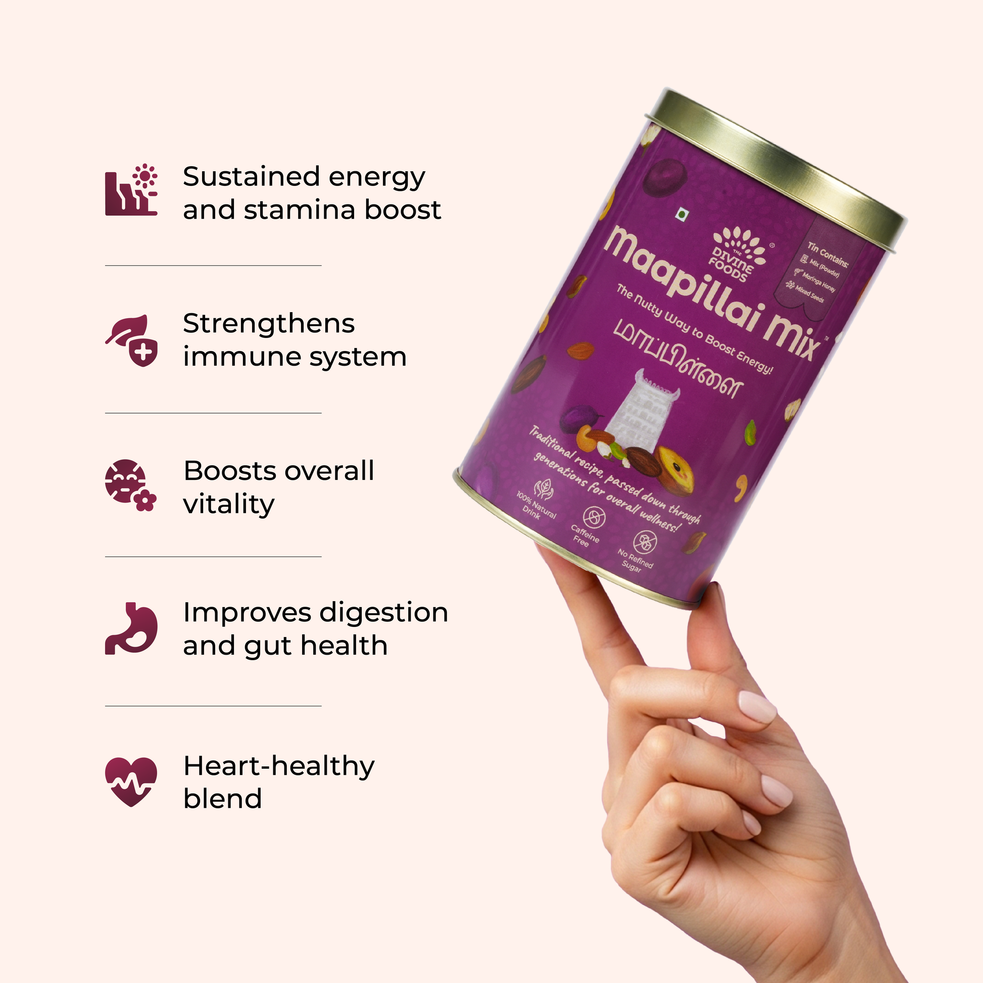 Madurai Maapillai Power Mix Kit  (Maapillai mix powder 250 gm + Moringa honey 40 gm+ Premium mixed seeds 50 gm)