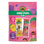 DESi Popz Kidz Real Aam & Strawberry | Made with Jaggery | Pack of 8